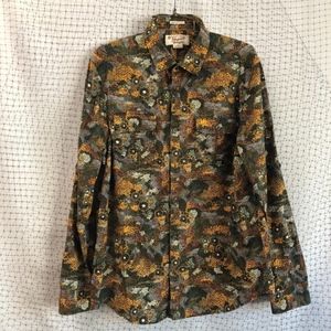 ORIGINAL PENGUIN- Graphic Floral Dress Shirt
